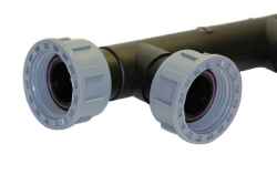 Verteiler mit O-Ring-Verschraubungen aus PP